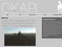 Tablet Screenshot of okapiproductions.com